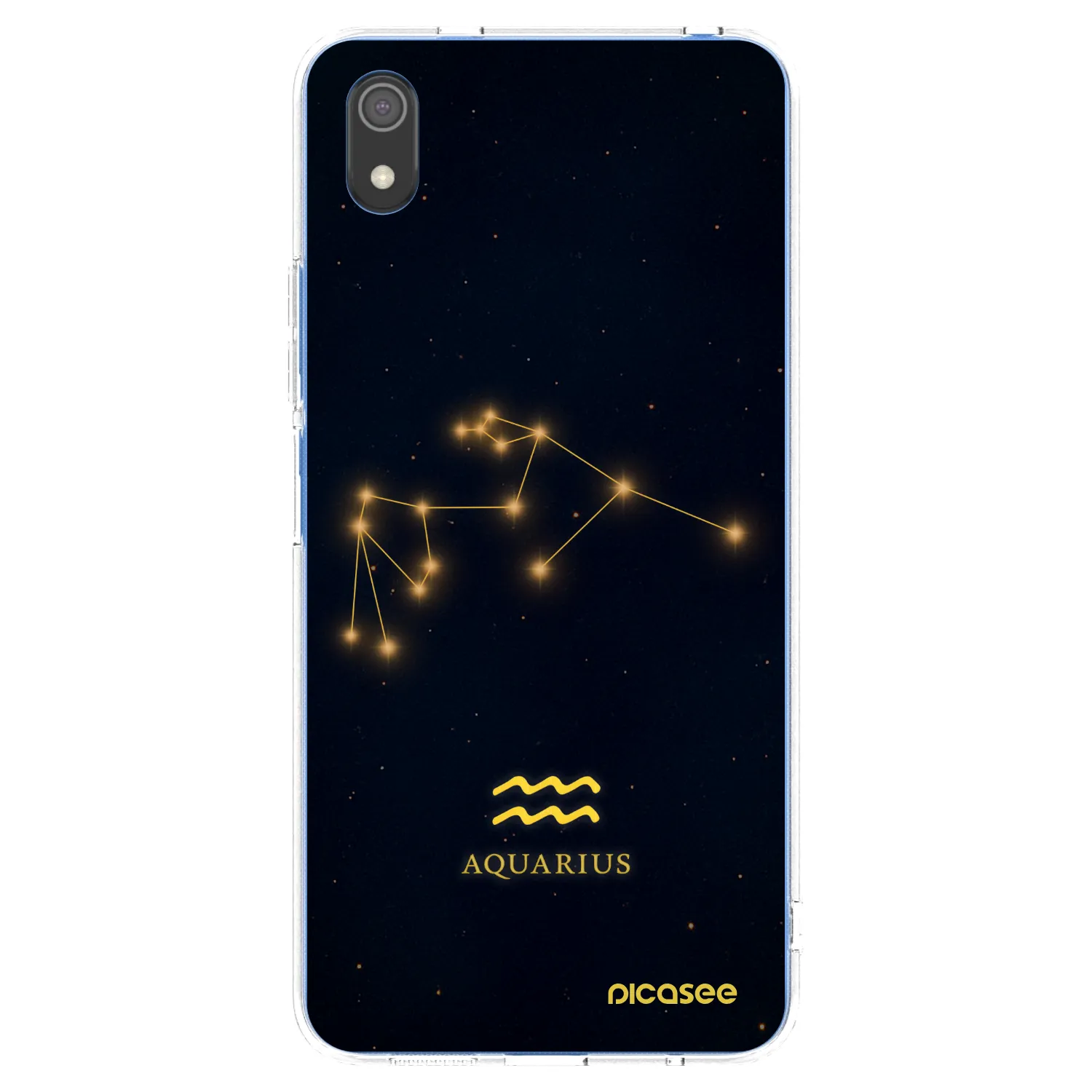 Picasee silikonový průhledný obal pro Xiaomi Redmi 7A - AQUARIUS