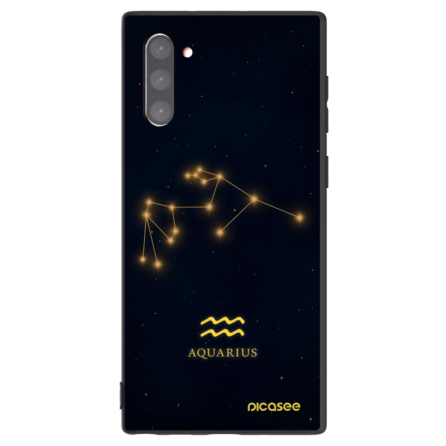 Picasee silikonový černý obal pro Samsung Galaxy Note 10 N970F - AQUARIUS