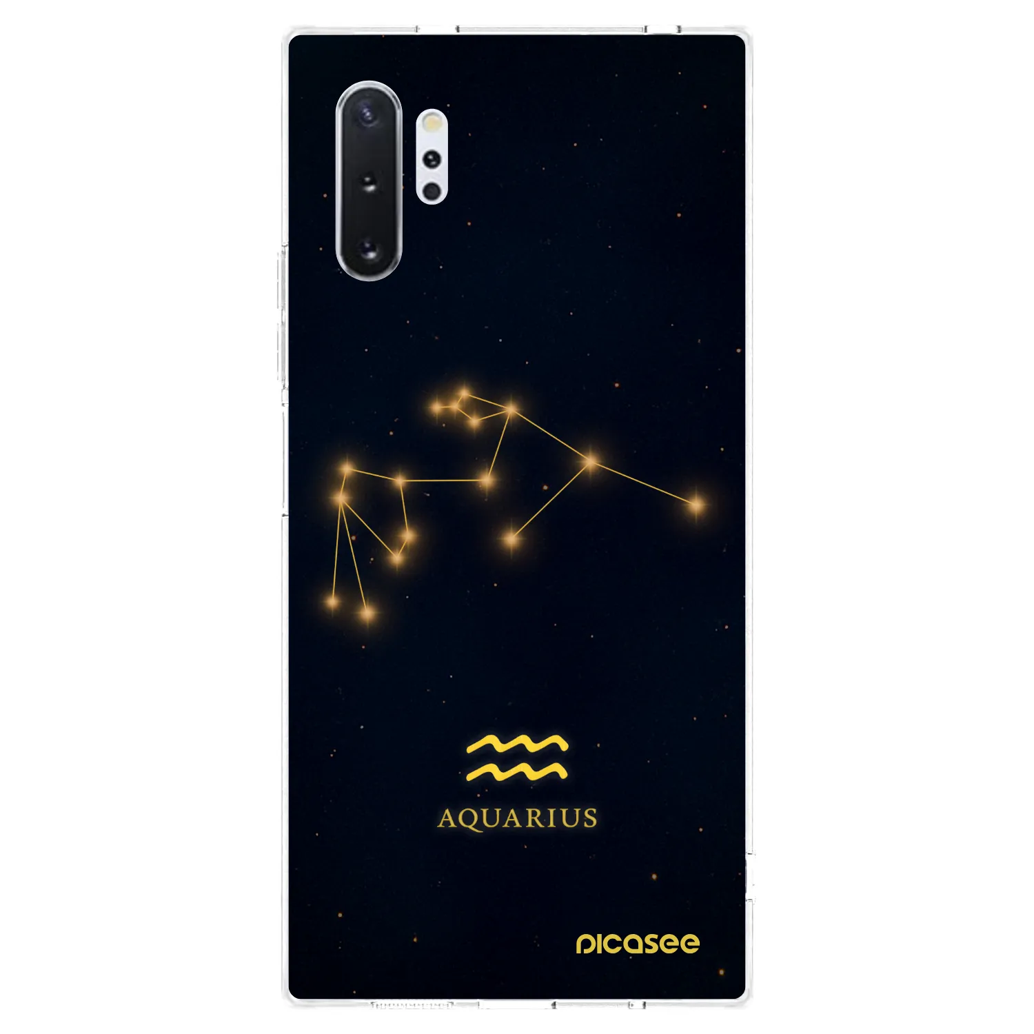 Picasee silikonový průhledný obal pro Samsung Galaxy Note 10+ N975F - AQUARIUS