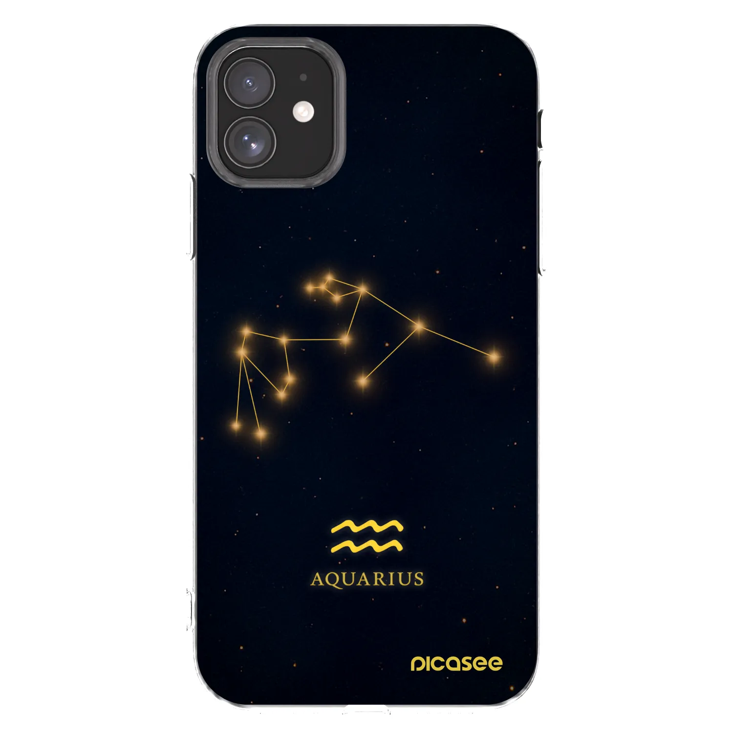 Picasee silikonový průhledný obal pro Apple iPhone 11 - AQUARIUS