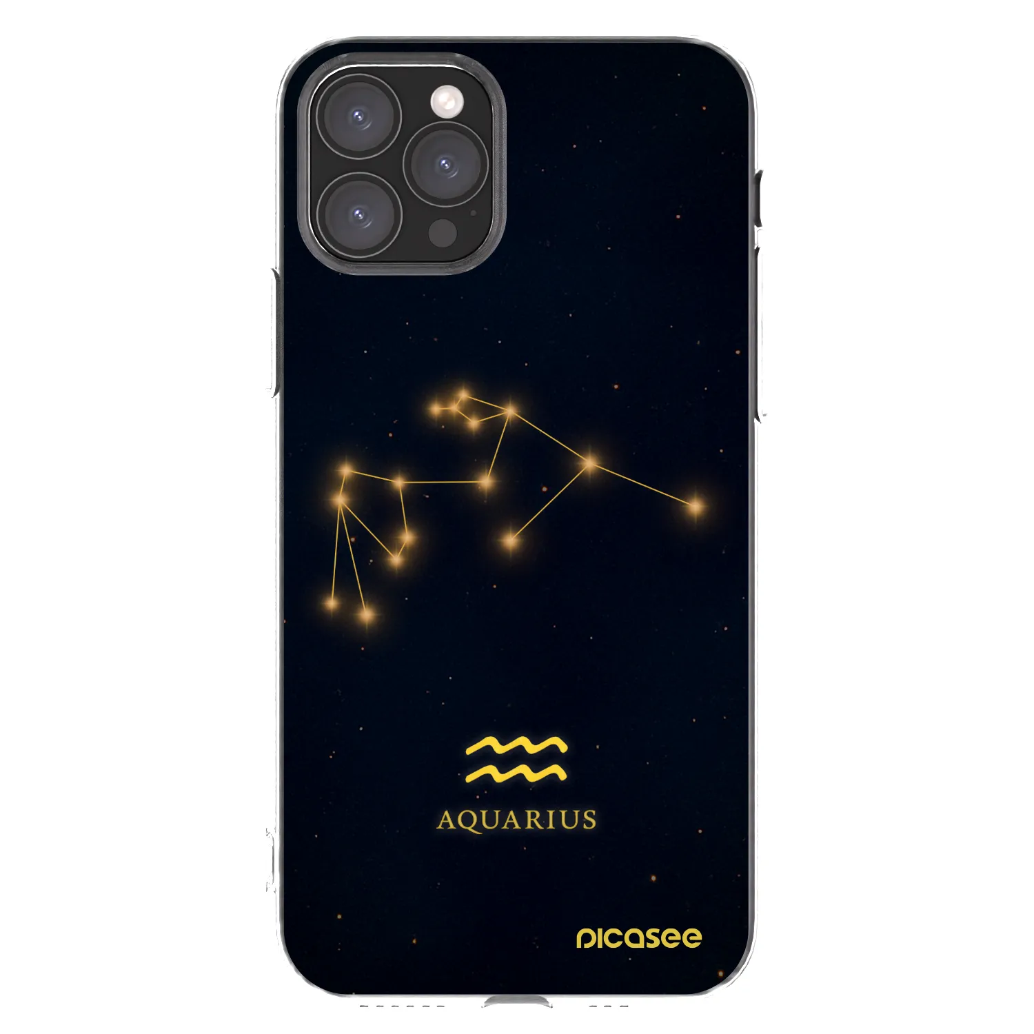 Picasee silikonový průhledný obal pro Apple iPhone 11 Pro - AQUARIUS