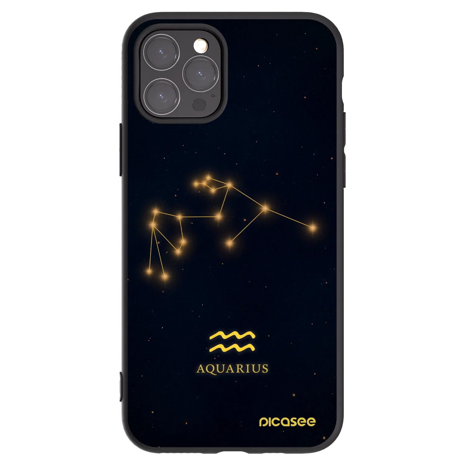 Picasee silikonový černý obal pro Apple iPhone 11 Pro - AQUARIUS
