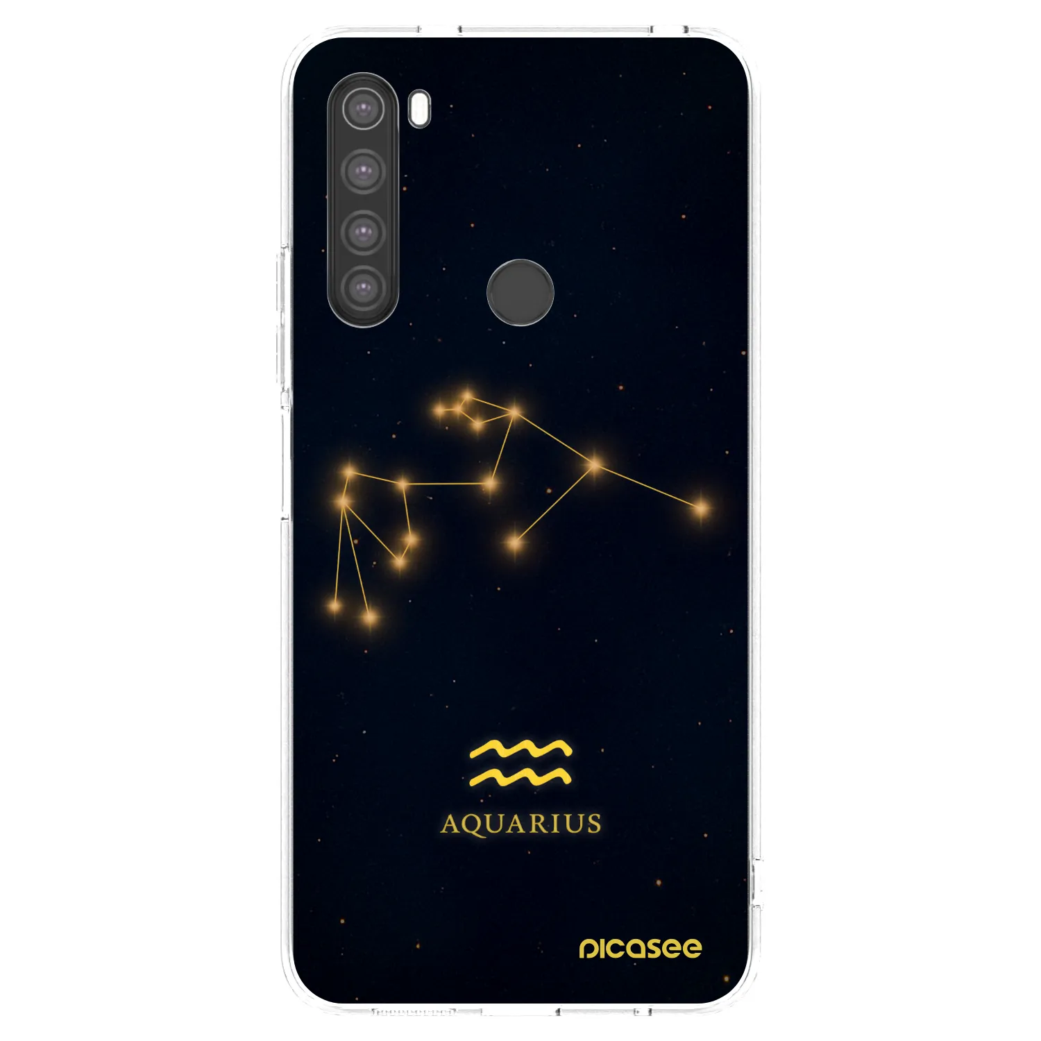 Picasee silikonový průhledný obal pro Xiaomi Redmi Note 8 - AQUARIUS