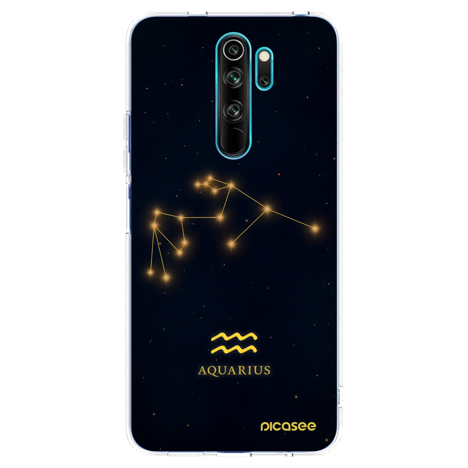 Picasee silikonový průhledný obal pro Xiaomi Redmi Note 8 Pro - AQUARIUS