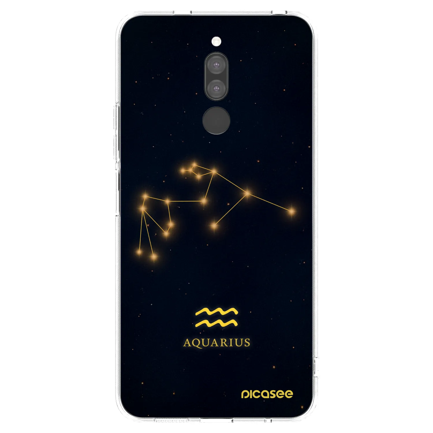 Picasee silikonový průhledný obal pro Xiaomi Redmi 8 - AQUARIUS
