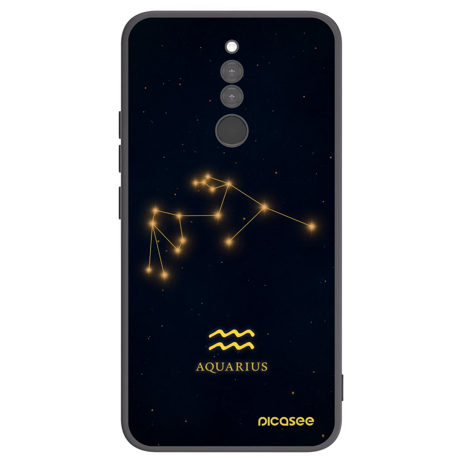Picasee silikonový černý obal pro Xiaomi Redmi 8 - AQUARIUS