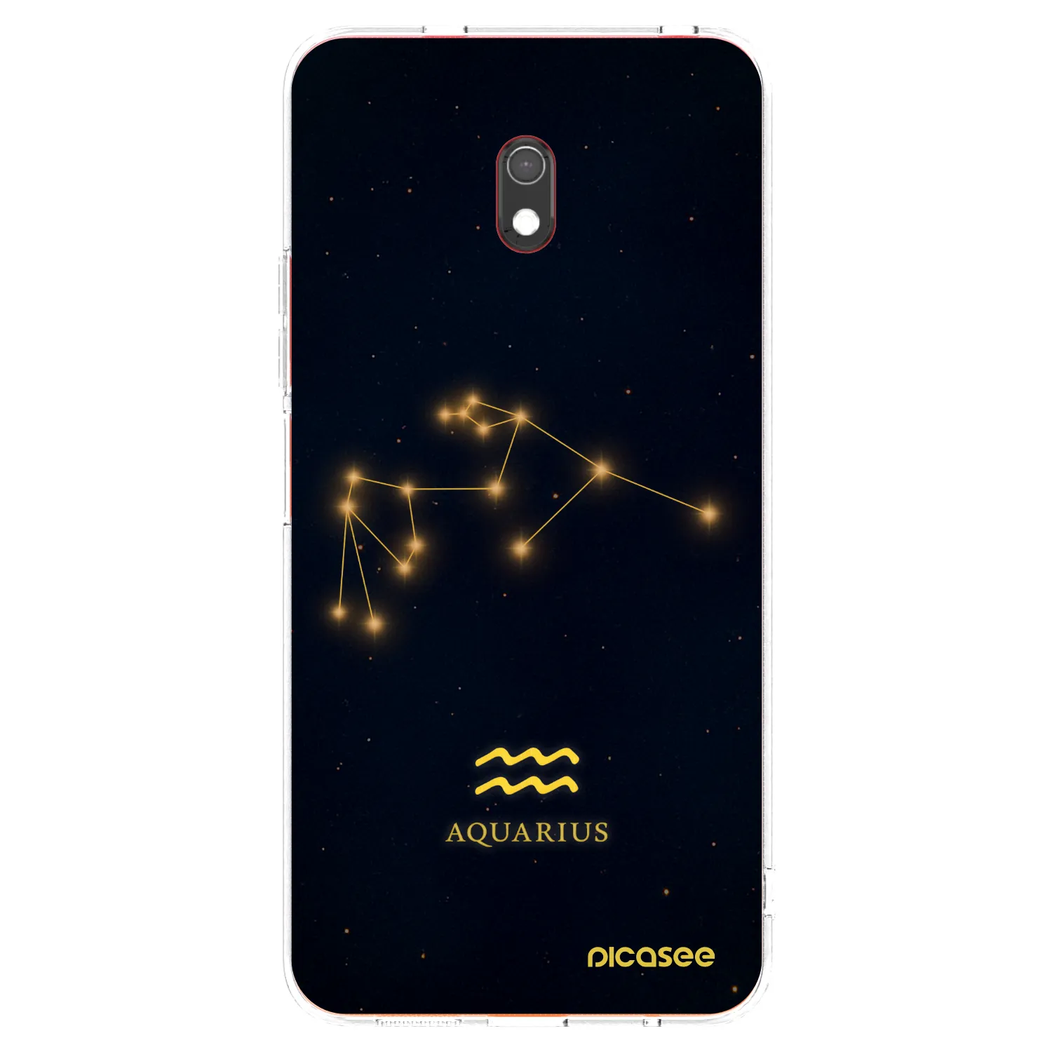 Picasee silikonový průhledný obal pro Xiaomi Redmi 8A - AQUARIUS
