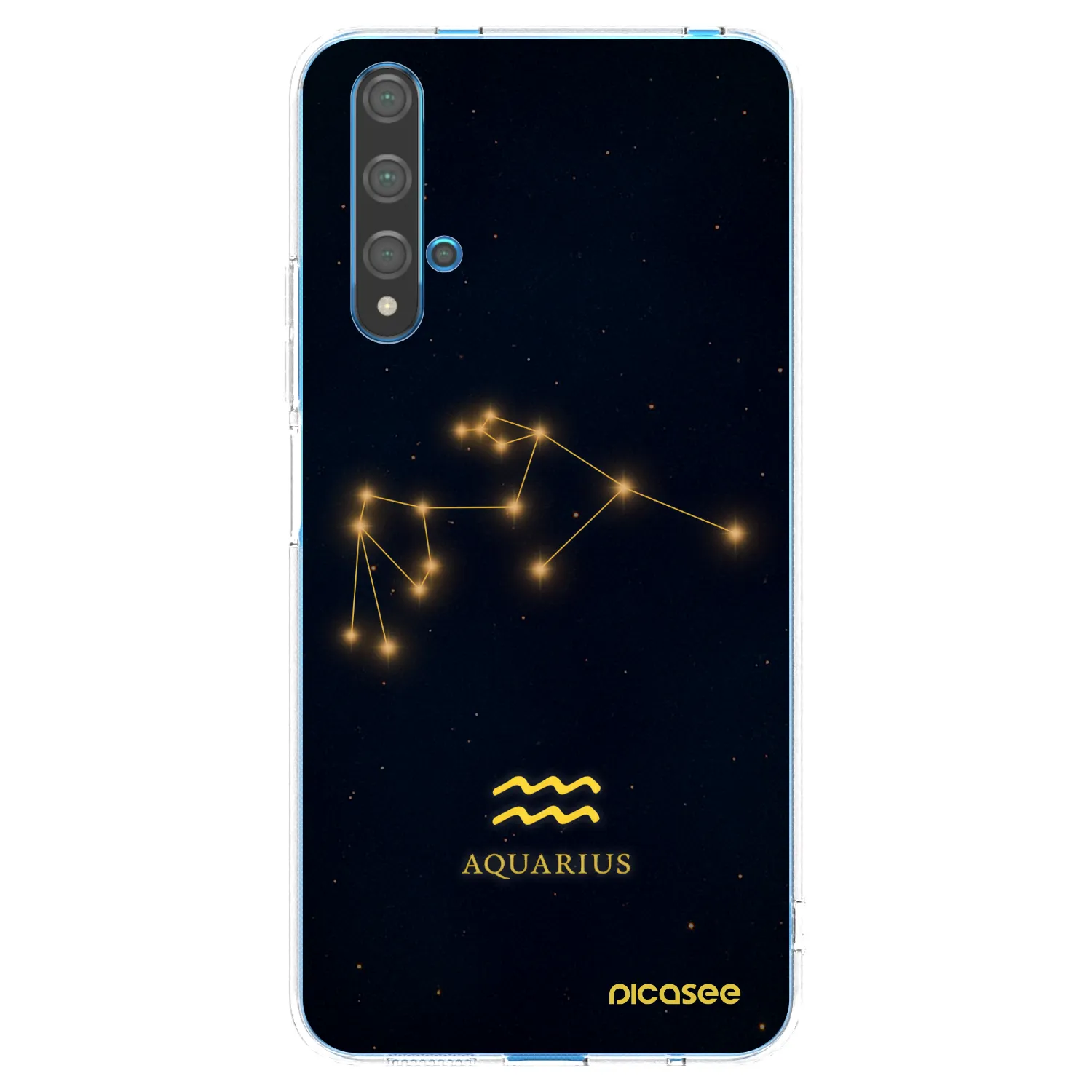 Picasee silikonový průhledný obal pro Huawei Nova 5T - AQUARIUS
