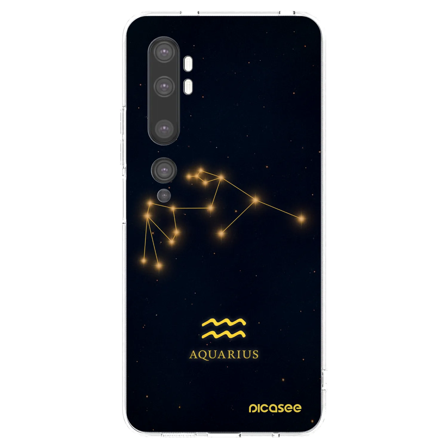 Picasee silikonový průhledný obal pro Xiaomi Mi Note 10 (Pro) - AQUARIUS