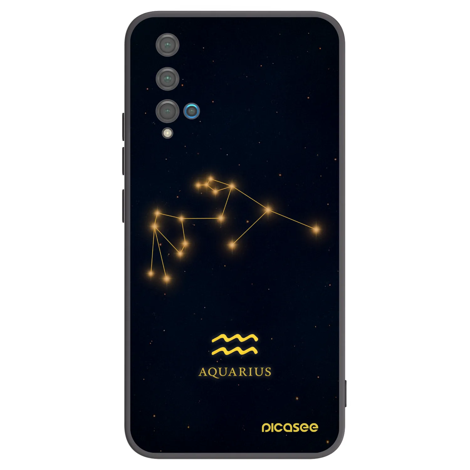 Picasee silikonový černý obal pro Huawei Nova 5T - AQUARIUS