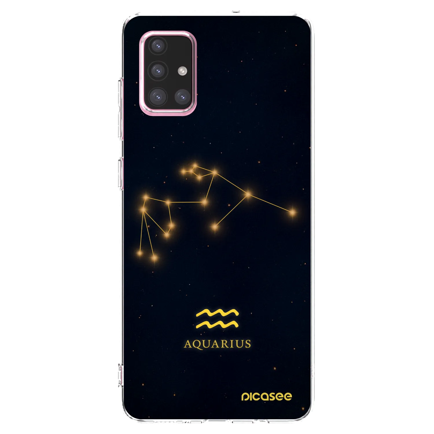 Picasee silikonový průhledný obal pro Samsung Galaxy A71 A715F - AQUARIUS