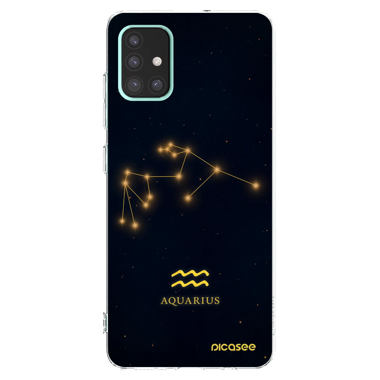 Picasee silikonový průhledný obal pro Samsung Galaxy A51 A515F - AQUARIUS