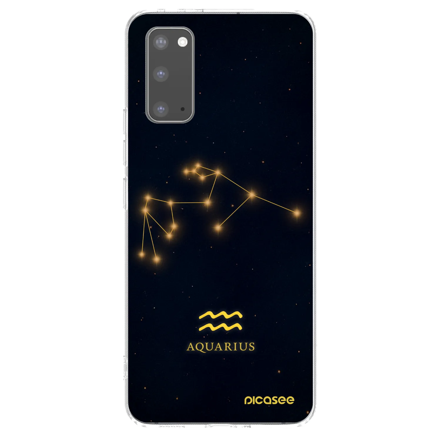 Picasee silikonový průhledný obal pro Samsung Galaxy S20 G980F - AQUARIUS