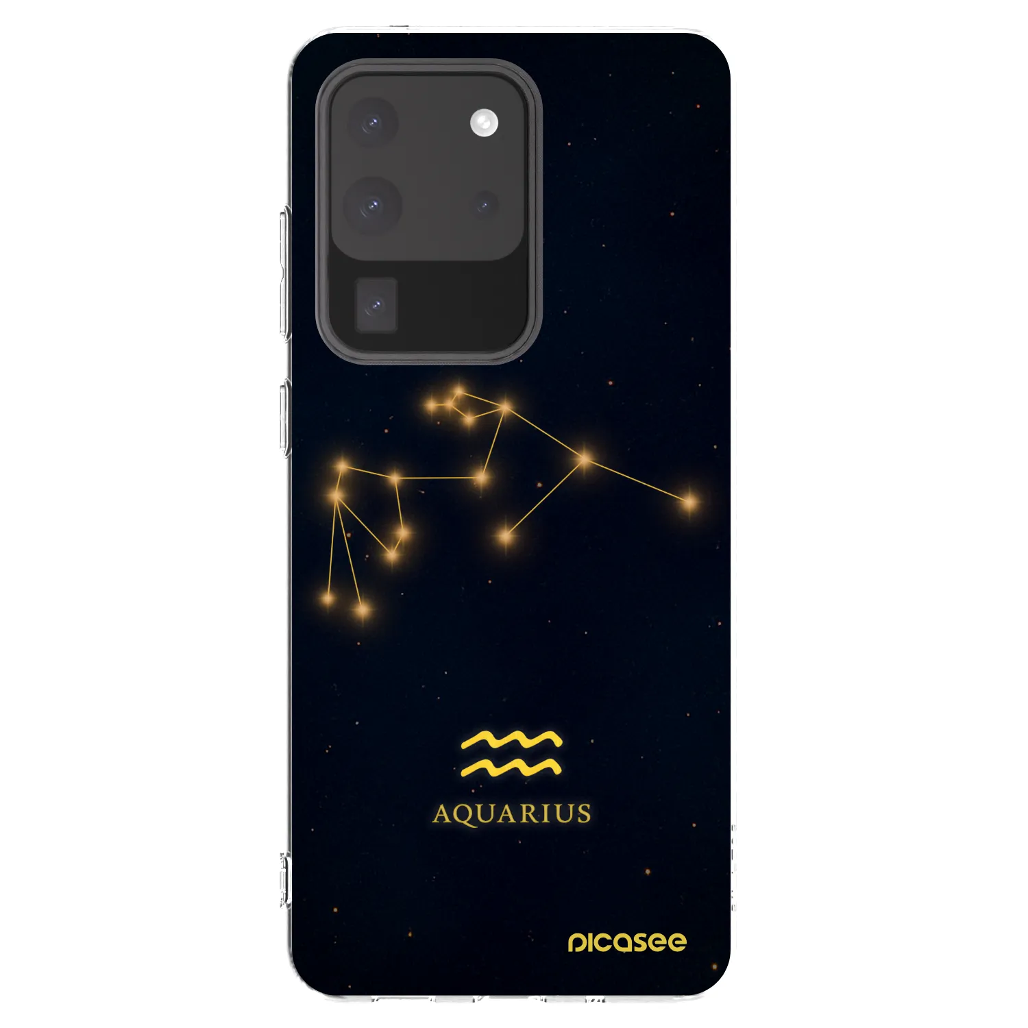 Picasee silikonový průhledný obal pro Samsung Galaxy S20 Ultra 5G G988F - AQUARIUS