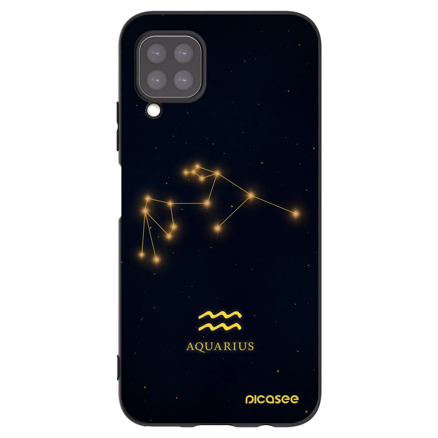 Picasee silikonový černý obal pro Huawei P40 Lite - AQUARIUS