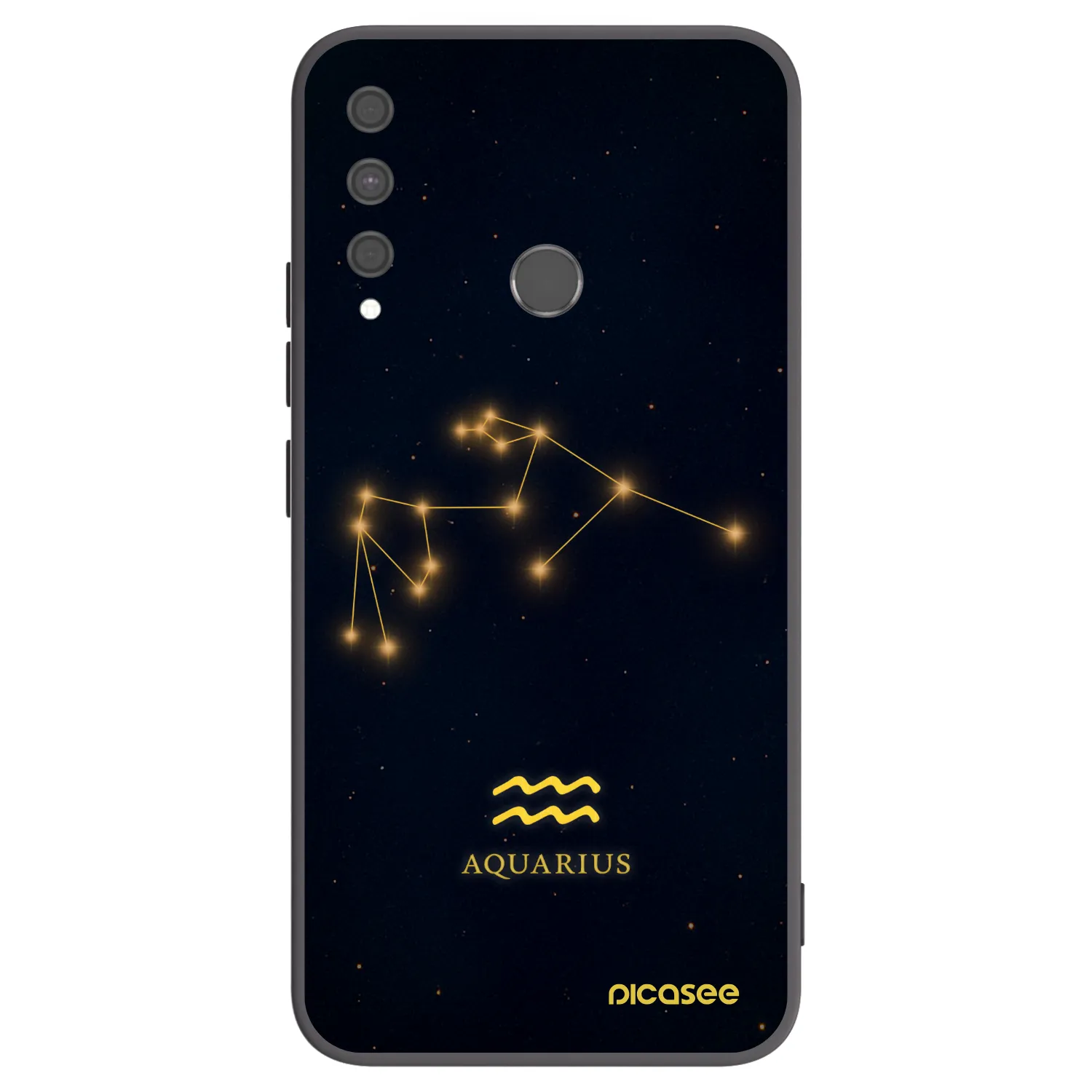 Picasee silikonový černý obal pro Huawei P40 Lite E - AQUARIUS
