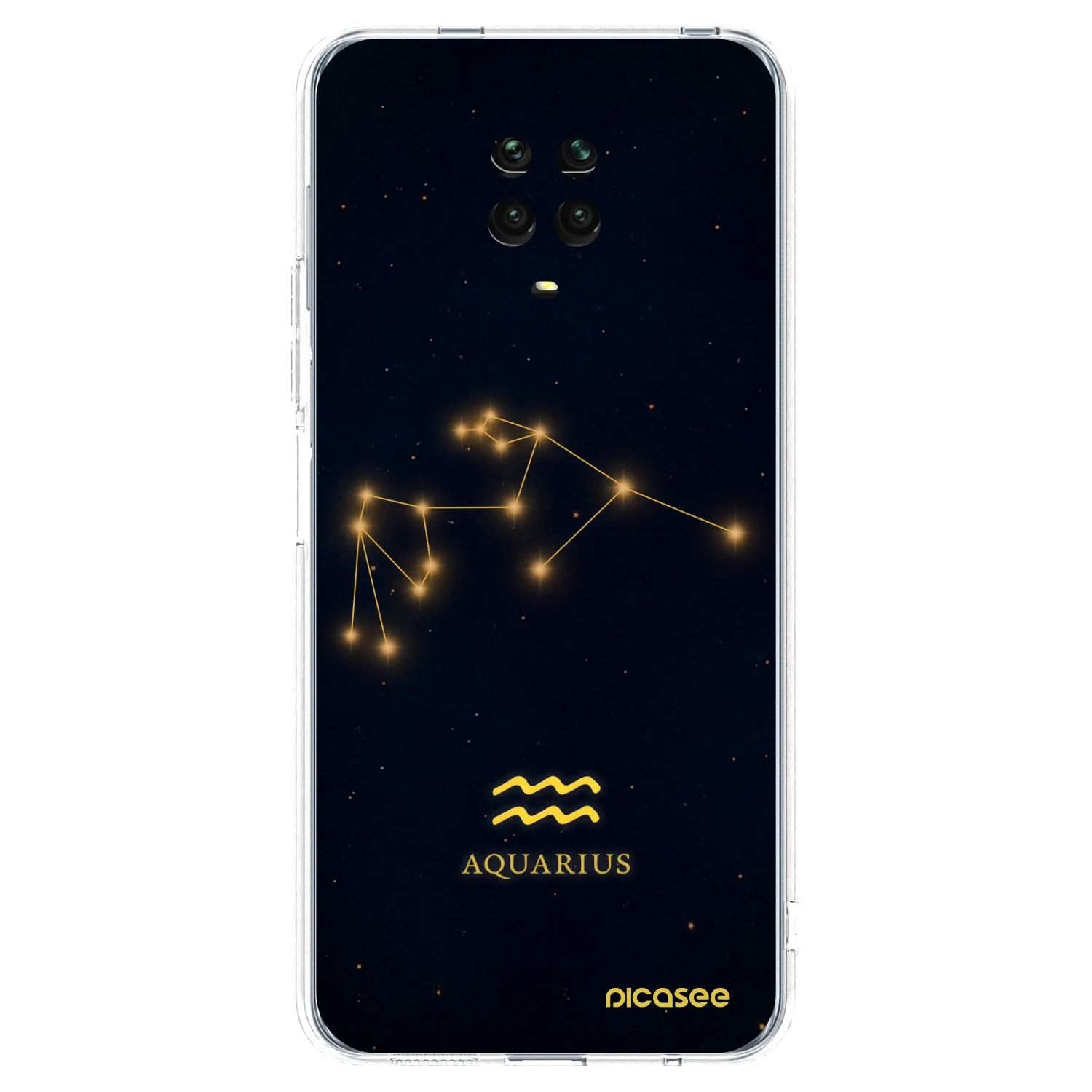 Picasee silikonový průhledný obal pro Xiaomi Redmi Note 9S - AQUARIUS