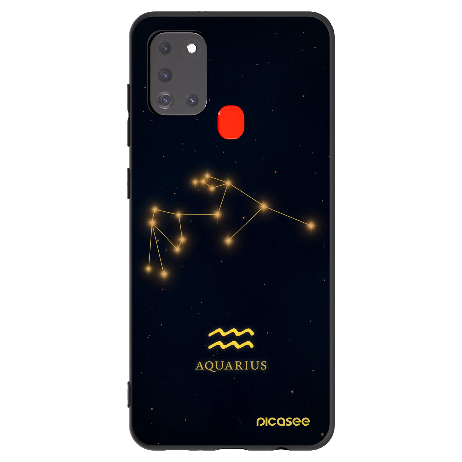 Picasee silikonový černý obal pro Samsung Galaxy A21s - AQUARIUS