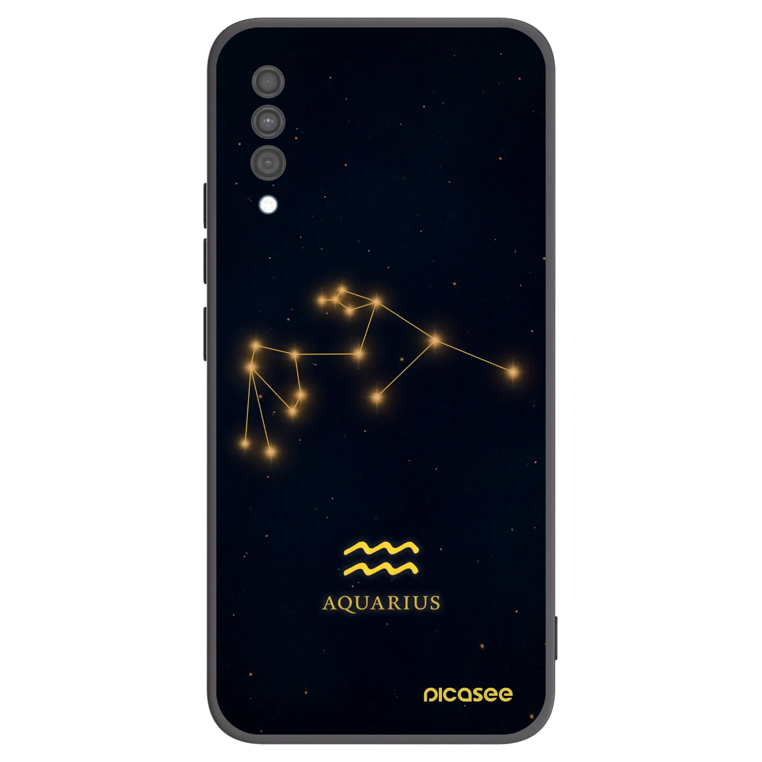 Picasee silikonový černý obal pro Samsung Galaxy A30s A307F - AQUARIUS