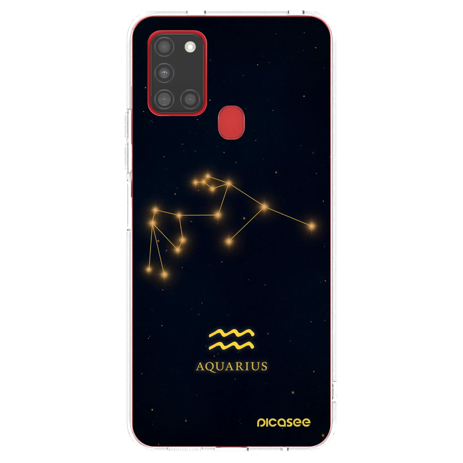 Picasee silikonový průhledný obal pro Samsung Galaxy A21s - AQUARIUS