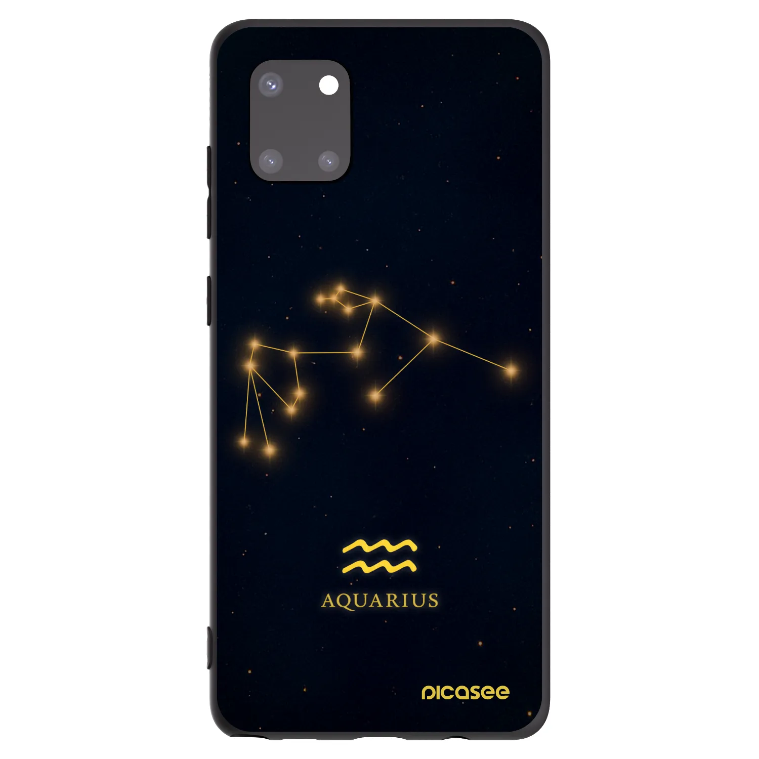 Picasee silikonový černý obal pro Samsung Galaxy Note 10 Lite N770F - AQUARIUS