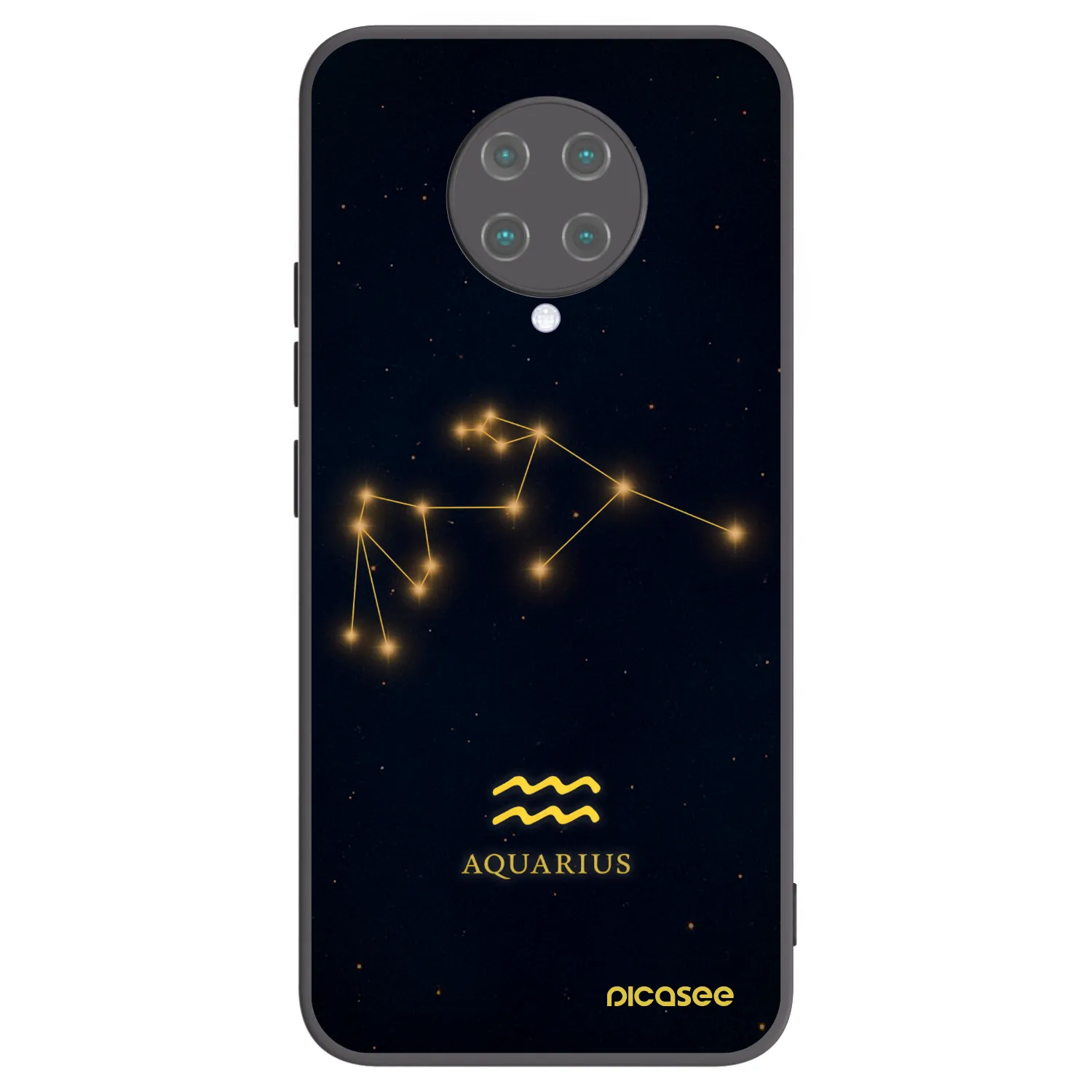 Picasee silikonový černý obal pro Xiaomi Poco F2 Pro - AQUARIUS