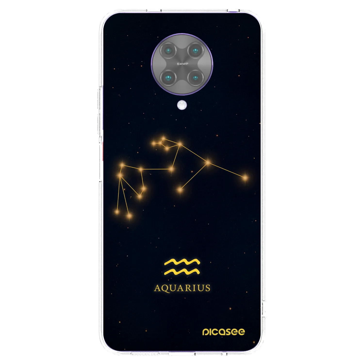 Picasee silikonový průhledný obal pro Xiaomi Poco F2 Pro - AQUARIUS