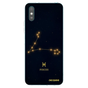 Picasee silikonový průhledný obal pro Xiaomi Redmi 9A - PISCES