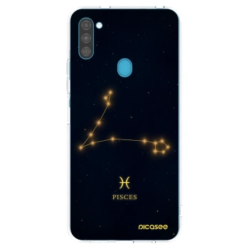 Picasee silikonový průhledný obal pro Samsung Galaxy M11 - PISCES