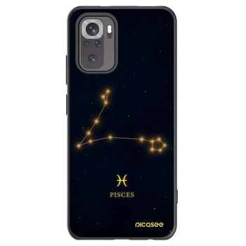 Picasee silikonový černý obal pro Xiaomi Redmi Note 10 - PISCES