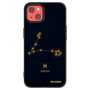 Picasee silikonový černý obal pro Apple iPhone 13 - PISCES
