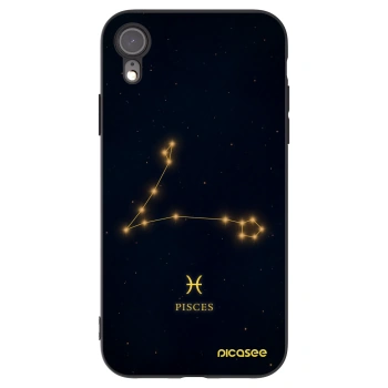 Picasee silikonový černý obal pro Apple iPhone XR - PISCES