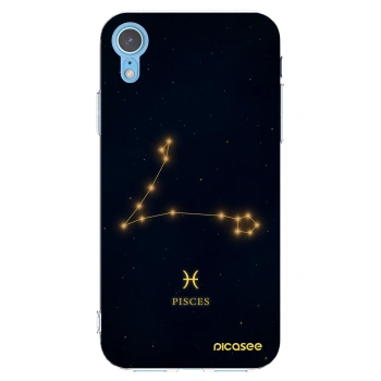 Picasee silikonový průhledný obal pro Apple iPhone XR - PISCES
