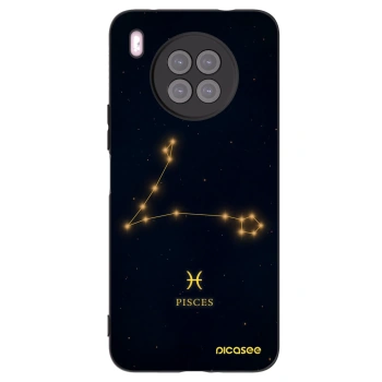 Picasee silikonový černý obal pro Huawei Nova 8i - PISCES
