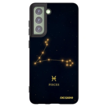 Picasee silikonový černý obal pro Samsung Galaxy S21 FE 5G - PISCES