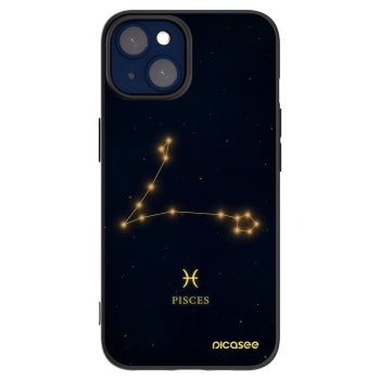 Picasee silikonový černý obal pro Apple iPhone 14 - PISCES