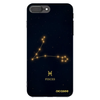 Picasee silikonový průhledný obal pro Apple iPhone 8 Plus - PISCES