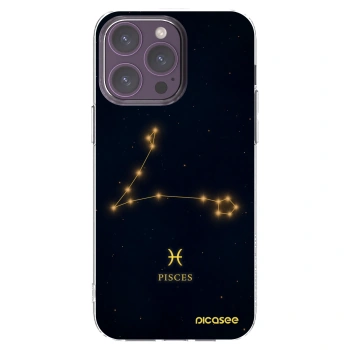 Picasee silikonový průhledný obal pro Apple iPhone 14 Pro Max - PISCES