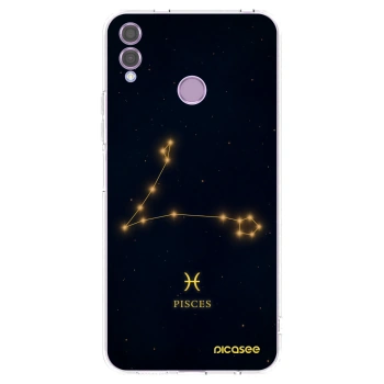 Picasee silikonový průhledný obal pro Honor 8X - PISCES