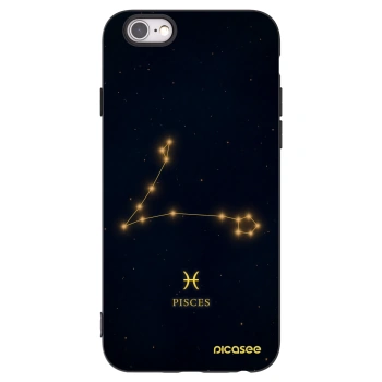 Picasee silikonový černý obal pro Apple iPhone 6/6S - PISCES