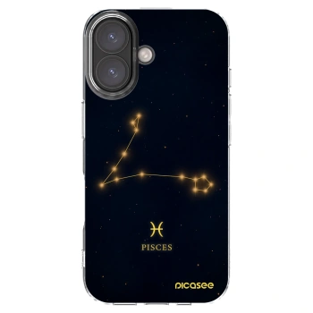 Picasee silikonový průhledný obal pro Apple iPhone 16 - PISCES