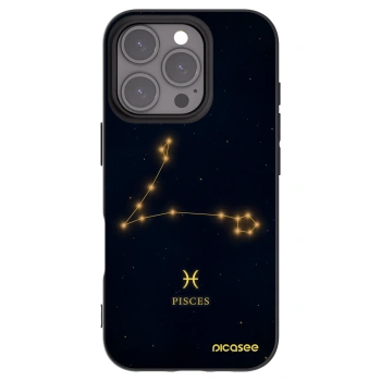 Picasee silikonový černý obal pro Apple iPhone 16 Pro - PISCES
