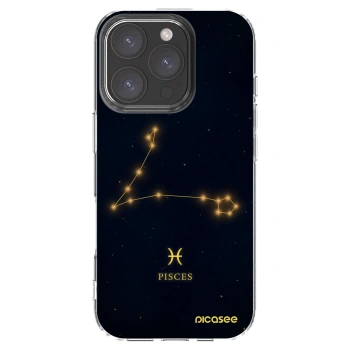Picasee silikonový průhledný obal pro Apple iPhone 16 Pro - PISCES