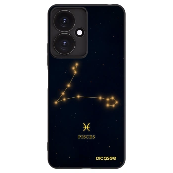 Picasee silikonový černý obal pro Xiaomi Redmi 13C 5G - PISCES