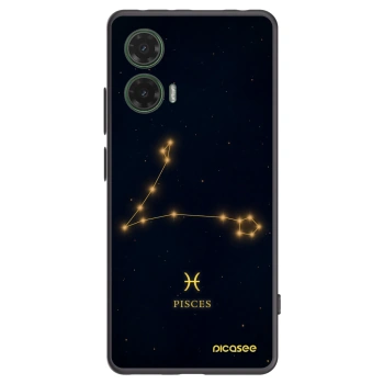 Picasee silikonový černý obal pro Motorola Moto G35 5G - PISCES