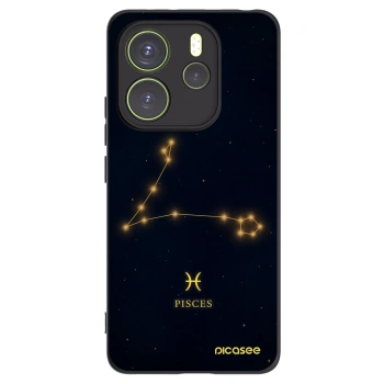 Picasee silikonový černý obal pro Xiaomi Redmi Note 14 4G - PISCES