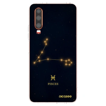 Picasee silikonový průhledný obal pro Huawei P30 - PISCES
