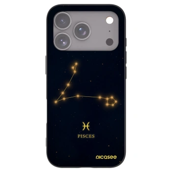 Picasee silikonový černý obal pro Apple iPhone 17 Pro - PISCES