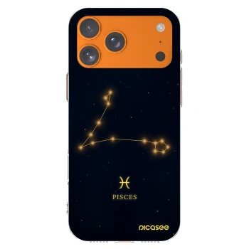 Picasee silikonový průhledný obal pro Apple iPhone 17 Pro Max - PISCES