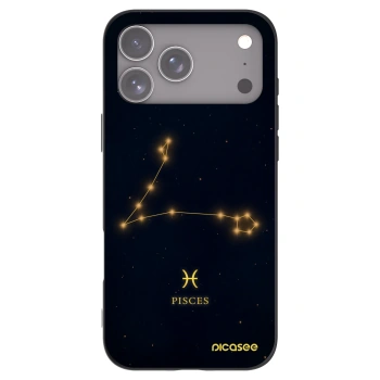 Picasee silikonový černý obal pro Apple iPhone 17 Pro Max - PISCES